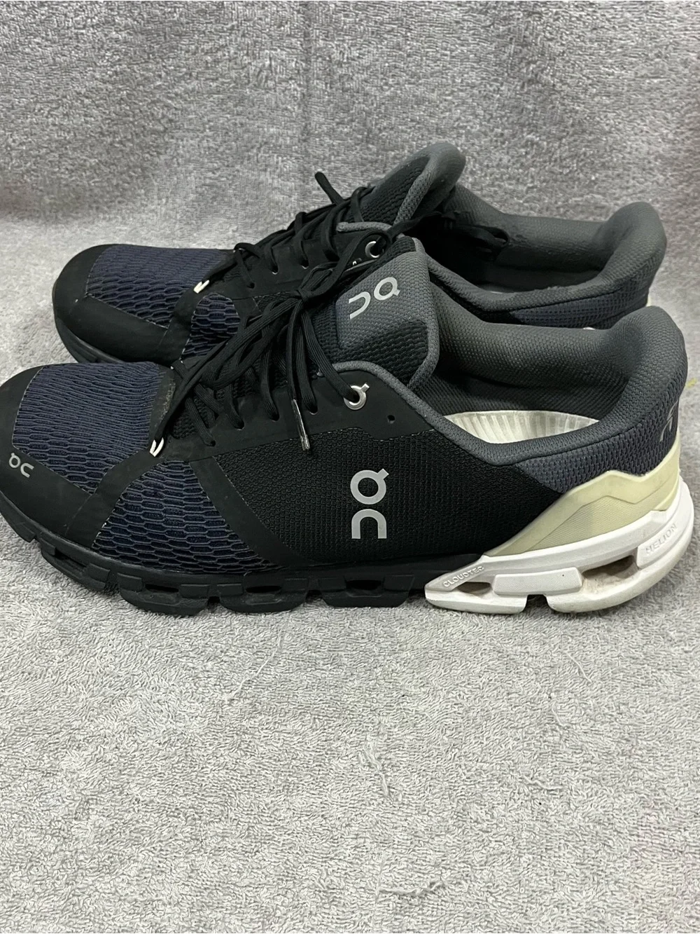 On Running Cloudflyer Black/White Running Shoes Men's sz 12.5